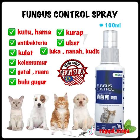 Fungus Control Spray Kutu Bakteria Gatal Kurap Luka Bulu Gugur Kudis