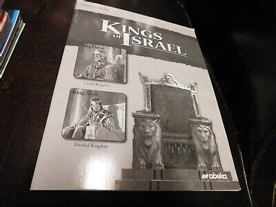 Abeka Kings Of Israel Teacher Quiz Test Key Ebay