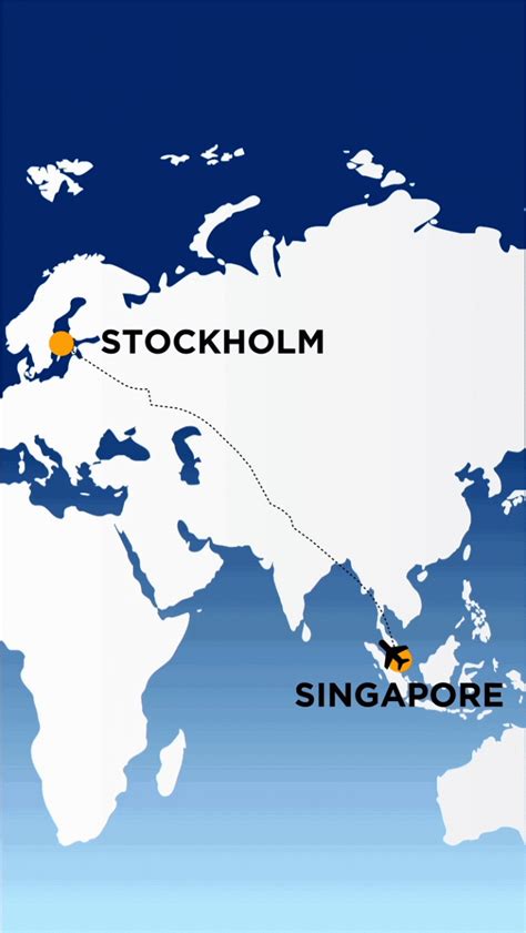 Singapore Airlines Flight Route Map