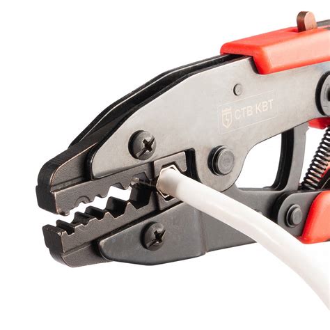КВТ Пресс-клещи CTВ-08 серия ПРОФИ (кримпер) с матрицей для опрессовки ...