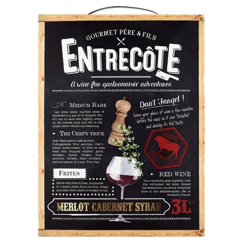 Entrecôte Merlot Cabernet Syrah Red Wine Bordershop