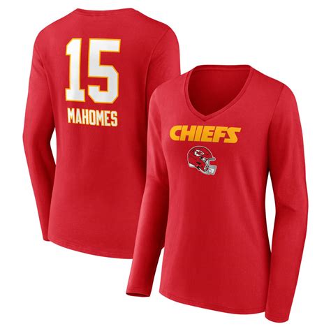 Women's Fanatics Branded Patrick Mahomes Red Kansas City Chiefs Team ...