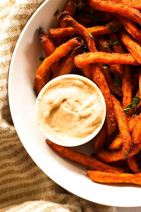 Creamy (Garlicky!) Sweet Potato Fries Dipping Sauce - Real Simple Good