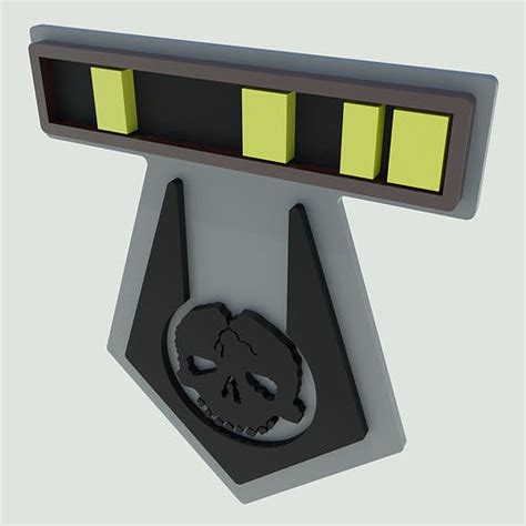 Half-life 2 Combine elite soldier Rank and elite insignia 3D model 3D ...