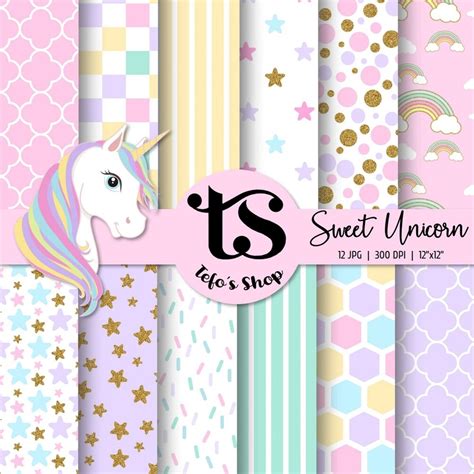 Sweet Unicorn Papeles Digitales Paper Pack