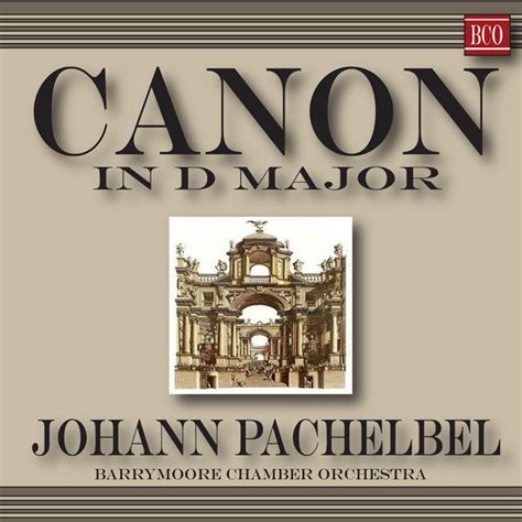 Canon In D Major Canon In D Major Arranged For Cello And Piano