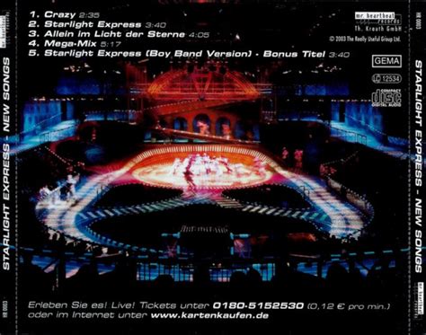 CD STARLIGHT EXPRESS Original Bochum Cast 2003 Musical Playback