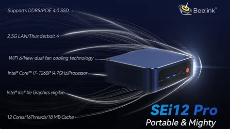 Beelink SEi12 Pro Nuevo Mini PC Con Intel Core I5 1240P Y I7 1260P