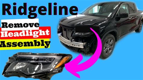 How To Remove Headlight Assembly Honda Ridgeline Youtube