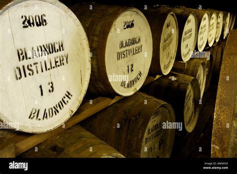 Barrels of whisky Stock Photo - Alamy
