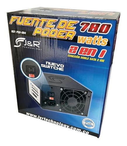 Fuente De Poder Pc 780w Doble Sata J R Conector 24 Pines MercadoLibre