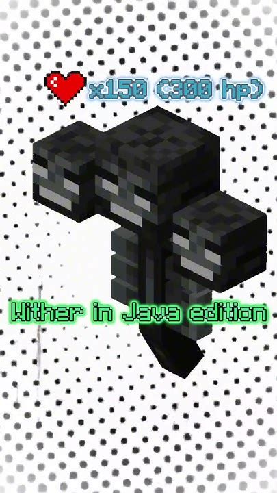 Wither In Java Vs In Bedrock Minecraft Edit Wither Java Bedrock