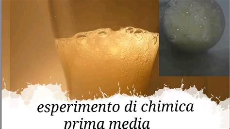 Esperimento Scientifico Bicarbonato Aceto Youtube