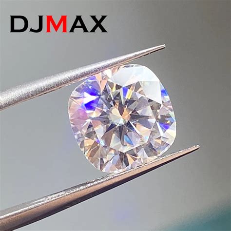 Djmax 5 12mm Rare Cushion Cut Moissanite Loose Stone Real D Color Vvs1