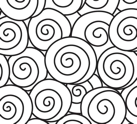 Black And White Hand Drawn Swirl Pattern Vector Illustration 37960933 ...