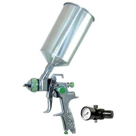 Tcp Global Corp New 2 5mm Hvlp Gravity Feed Spray Gun W Regulator Auto Paint Primer Metal Flake