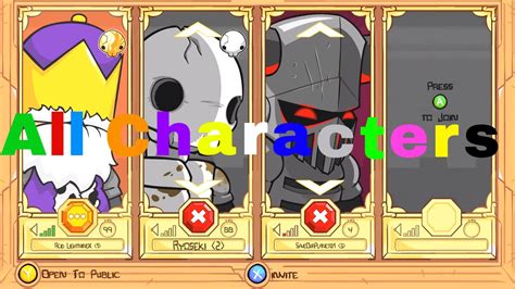 Castle crashers remastered characters - philbatman