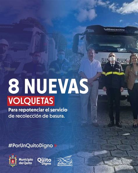 Municipio de Quito on Twitter Boletín EmAseoQuito estrena ocho