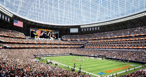 Manica Designs Glass Fronted Stadium For Chicago Bears