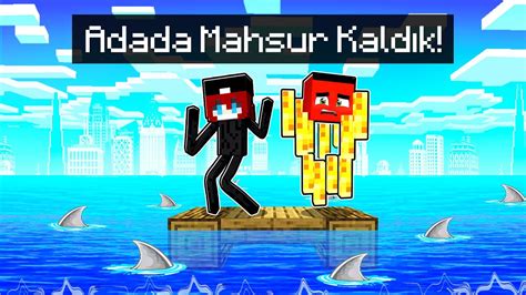 MOB OLARAK ADADA MAHSUR KALDIK Minecraft YouTube