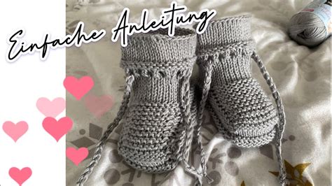 Babysocken Stricken Einfach Socken Diy Babyschuhe Stricken