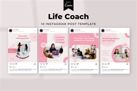 Life Coach Instagram Post Canva Template