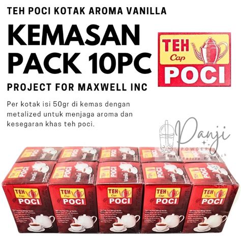 Jual TEH POCI BUBUK 1 PACK ISI 10 PCTEH POCI HITAM AWUR TEH CAP POCI ...