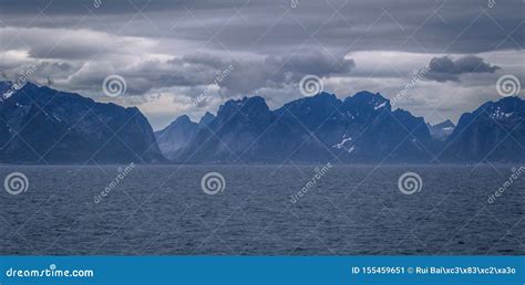 Coastline of the Lofoten Islands from the Ferry Coming from Bodo ...