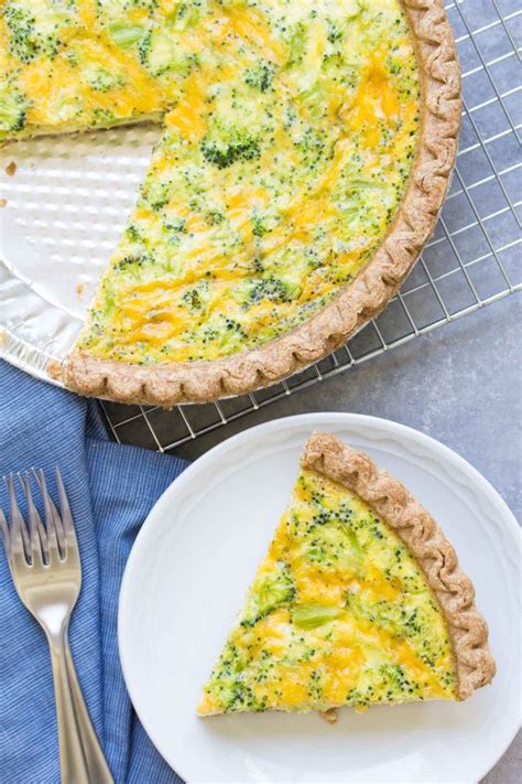 Easy Broccoli Cheese Quiche 5 Ingredients