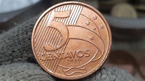 SORTUDO VOCÊ TEM ESSA MOEDA VALIOSA 5 CENTAVOS ANO 2019 LETRA A VEJA O