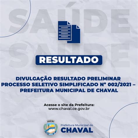 Divulga O Resultado Preliminar Processo Seletivo Simplificado N