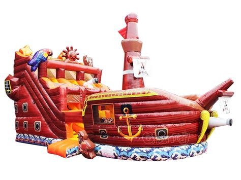 Pirate Ship Inflatable Slide Channal Inflatables