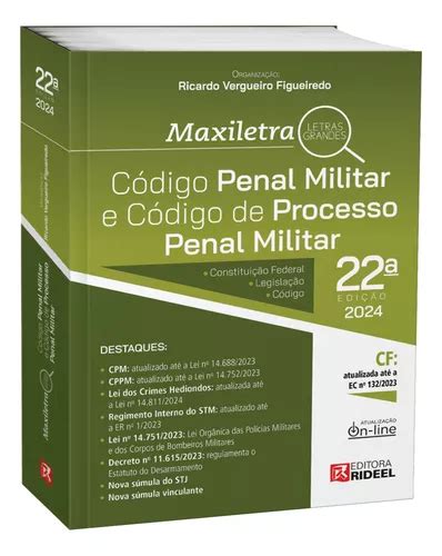 Livro C Digo Penal Militar E C Digo De Processo Penal Militar Maxiletra