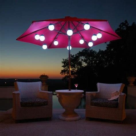 LED Globe Umbrella Lights (8 globe lights) on Pool and Spa Supply Store