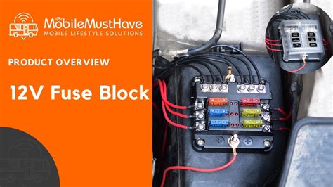 Circuit Dc Fuse Block With Negative Bus Bar Protective Cover