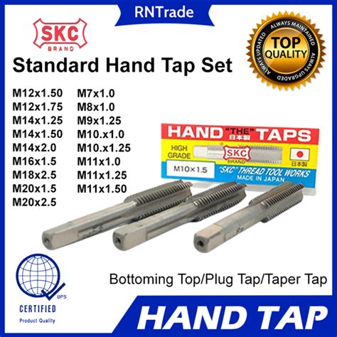 Skc Japan Hand Tap Set 3 Pc Standard Hand Tap Set Made In Japan