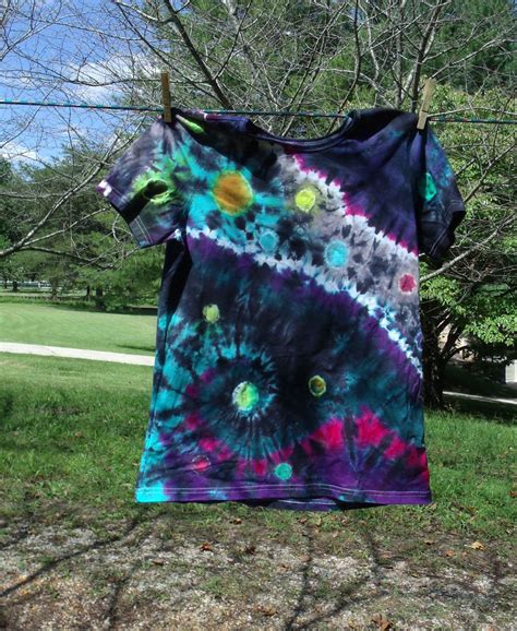 Custom Made To Order Tie Dyed Universe Space Tee One Of A Kind Hand