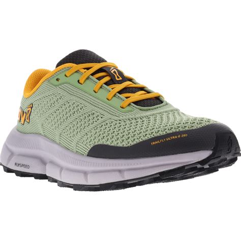 Inov Trailfly Ultra G Wide Running Shoes Women Mint Grey Nectar