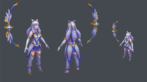 RIOT CREATIVE CONTEST 2017 Character Art Star Guardian Ashe Polycount