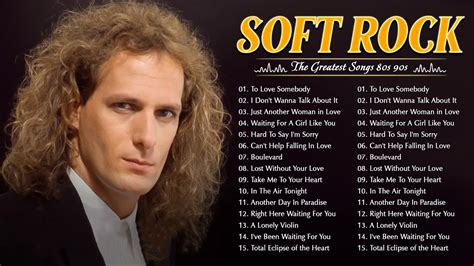 Michael Bolton Phil Collins Elton John Eric Clapton Bee Gees Best Soft Rock Songs Ever