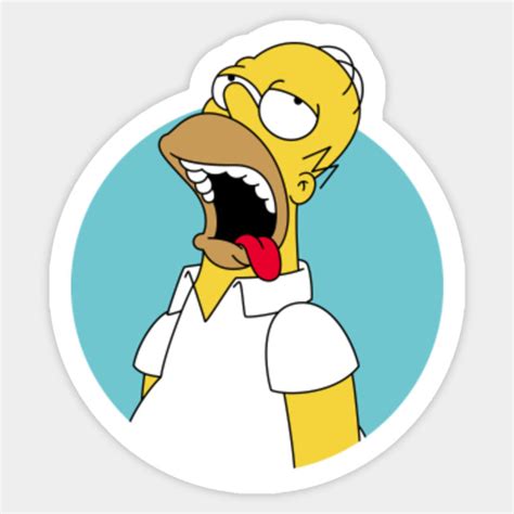 Homer Simpson - The Simpsons - Simpsons - Sticker | TeePublic