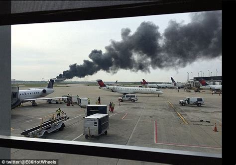 21 Injured After American Airlines Plane Catches Fire At Chicago O Hare