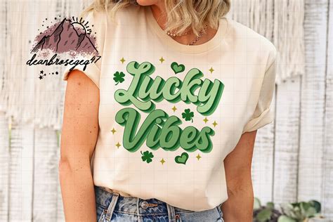 Lucky Vibes Retro St Patricks Day Png Graphic By Deanbrose · Creative