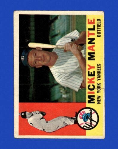 Topps Set Break Mickey Mantle Low Grade Crease Gmcards Ebay