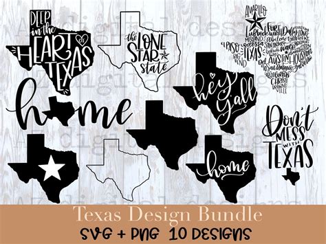 Texas Svg Bundle Hand Drawn Texas Outline Svg Texas Home Etsy