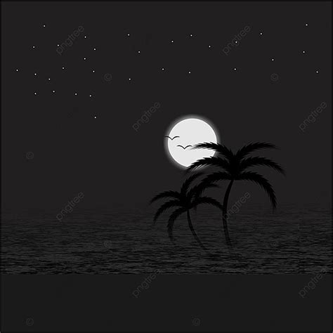 Night Scenery Hd Vector Background, Nightsky, Scene Background, Nature ...