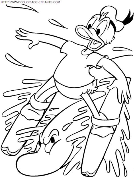 Dibujo Pato Donald A Colorear Paginas De Dibujos Disney Para Los