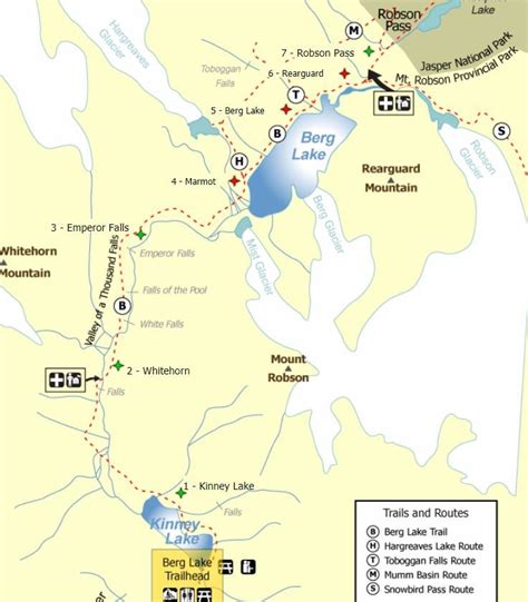 Berg Lake Trail Map