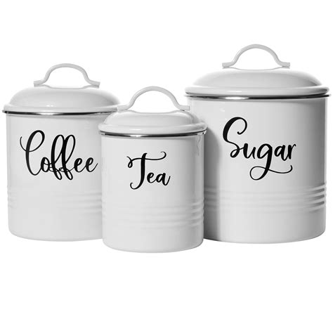 Buy Home Acre Designs Kitchen Storage Canisters Set Of White Airtight