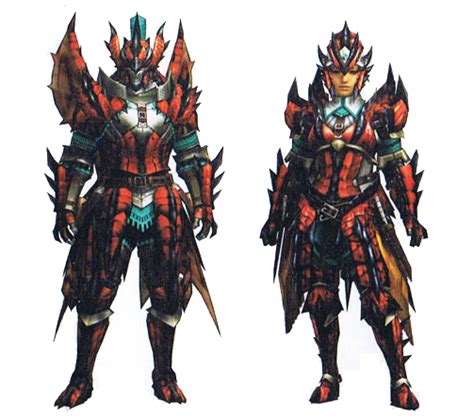 Rathalos X Armor (Blademaster) (MH4U) | Monster Hunter Wiki | Fandom